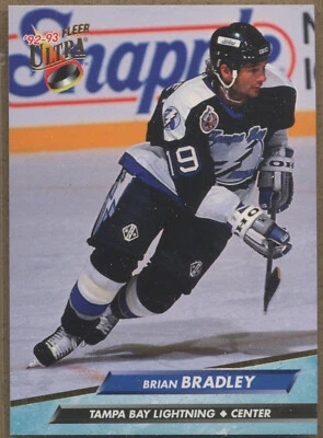 1992-93 Fleer Ultra #408 Brian Bradley Tampa Bay Lightning - Image 1 of 2