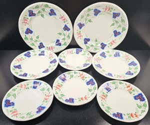 8 Pc Iroquois Greenfield Village Plates Lot Vintage Henry Ford Museum Dishes Set - Picture 1 of 24