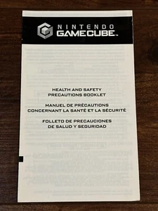 Health and Safety Precautions Booklet Nintendo Gamecube Manual Only - Picture 1 of 6