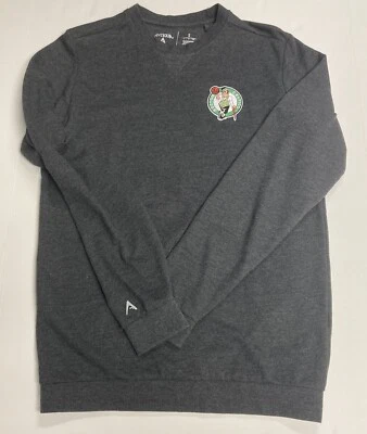 Boston Celtics Pullover Antigua Soft Sweater Gray Men’s Small NBA Celtics Patch - Image 1 of 4