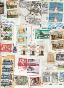 200 grams older SOUTH AND MIDDLE AMERICA ,kiloware used on paper !!! - Picture 1 of 6