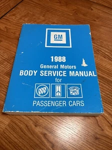 1988 GM Passenger Car Body Service Manual BOOK DIAGRAMS - Picture 1 of 9