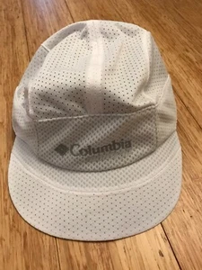 Columbia Montrail Unisex OSFA Hat White Adjustable Polyester Blend Running Gym - Picture 1 of 8