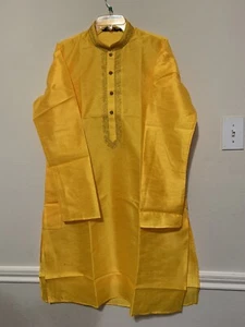 Ropa étnica india para hombre Kurta/pijama pecho: 46” cuerpo talla 42” - Imagen 1 de 2