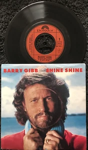 Robin Gibb - Shine Shine 7'' Vinyl FRANCE IMPORT 1984 PLAY TESTED EX VIDEO CLIP - Picture 1 of 7