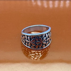 Anillo James Avery RETIRADO Plata Esterlina Flor Primavera Talla 9 - Imagen 1 de 3