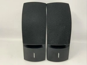 Bose 161 Speakers Left & Right Full Range Bookshelf Wall Speakers Black 1 Pair - Picture 1 of 11