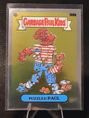 Puzzled Paul #149b 2021 Chrome Garbage Pail Kids Original Series 4 Base L0146A - Image 1 of 2