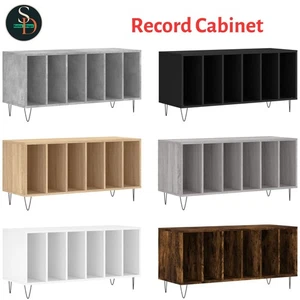 Record Cabinet Vinyl Record Storage Sideboard Cabinet Engineered Wood vidaXL - Picture 1 of 37