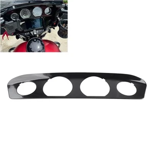 Metal Inner Fairing Gauge Trim Plate For Harley Touring Street Glide 2014-2023 - Picture 1 of 11