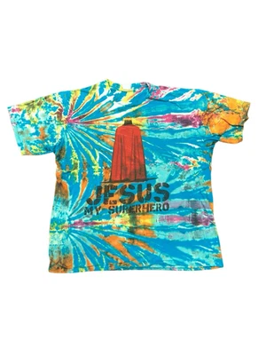 Jesus is My Superhero Tie-Dye Tee - Image 1 of 4