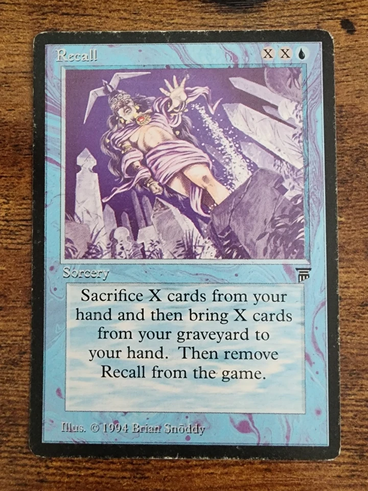 MTG Recall ⭐ENGLISH ⭐MP Legends ⭐10 REAL HQ PICS! ⭐Rare 1994 Magic - Image 1 of 4