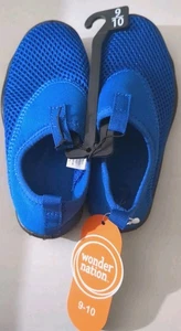 Zapatos de natación Wonder Nation azules para niños pequeños talla 9-10 nuevos con etiquetas - Imagen 1 de 6