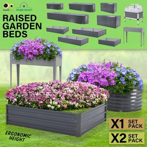 Greenhouse Cover Raised Garden Bed Stand Galvanised Steel Planter Grow Plant - Picture 1 of 194