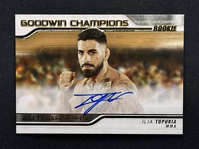 2023 Upper Deck Goodwin Champions Ilia Topuria 水平新秀 RC 签名 SP  — 第 1/2 张图片
