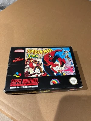 Spiderman X Men Arcade’s Revenge SNES game boxed. Tested and Working - Image 1 of 4