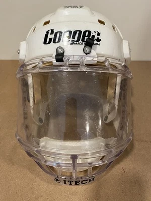 Cooper SK 2000 Hockey Helmet with Itech Clear Face Shield - Image 1 of 4