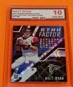 MATT RYAN****2017 UNPARALLELED**Star FACTOR--GEM 10***FALCONS-COLT--Mad Dog - Picture 1 of 1