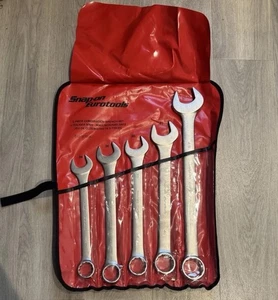 Snap On Euro Tools 5pc 34-46mm Large Combination Spanner Wrench Set + Kit Bag UK - Picture 1 of 5