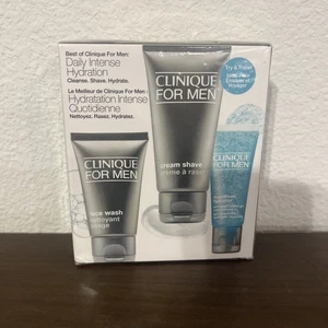 Best of Clinique For Men Travel Size 3pc Set NEW Cleanse Shave Hydrate - Picture 1 of 2