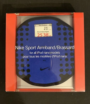 Nike Sport For All iPod Nano Models Armband Brassard Blue Running Walking NIP - Image 1 of 4