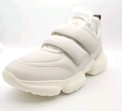 BALLY Cloe Women Lamb Leather Sneakers White US 9.5 / EU 7 New - Image 1 of 4