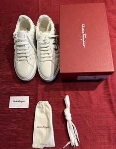 Salvatore Ferragamo LAKY 753818 Sneakers uomo in pelle. Taglia 12M. Condizioni Nuove. - Foto 1 di 14