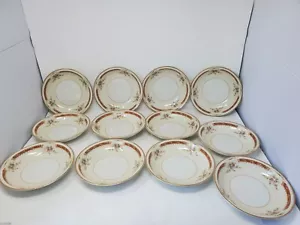 12 Meito Barclay 7 9/16" Suppenschüsseln Elfenbein China besetzt Japan - Bild 1 von 4