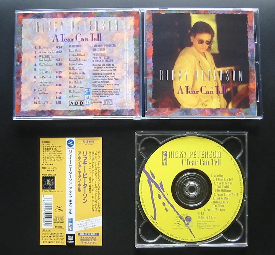 RICKY PETERSON A Tear Can Tell JAPAN CD w/OBI AOR FUSION Robben Ford Bob Malach - Image 1 of 1
