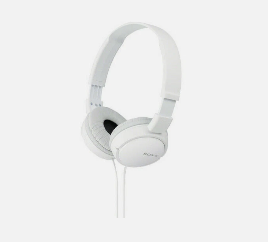 Sony MDR-ZX110 Wired Stereo Headphones (Black/White) - Image 1 of 1