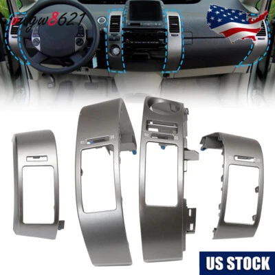 4x Cubierta de panel de ventilación de aire interior central para Toyota Prius 2005-2009 EE. UU. Foto 1 de 4