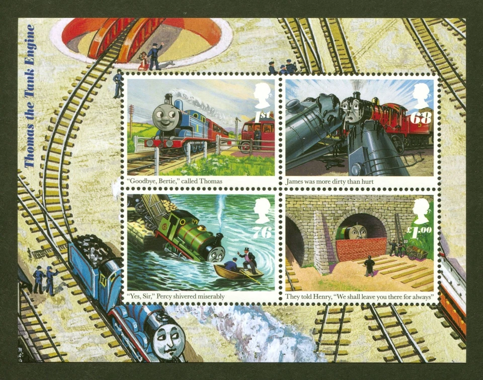 Great Britain Scott# 2914, Thomas the Tank Engine, 2011 Sheet of 4, VF/XF MNH - Image 1 of 1