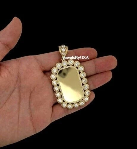 Colgante de plata 925 memorable de moissanita de 3 quilates "PERSONALIZA TU PROPIA IMAGEN" REGALO Foto 1 de 1