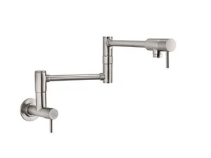 Pfister GT533-PFS Lita 2-Handle Wall Mount Pot Filler, Stainless Steel - Picture 1 of 6