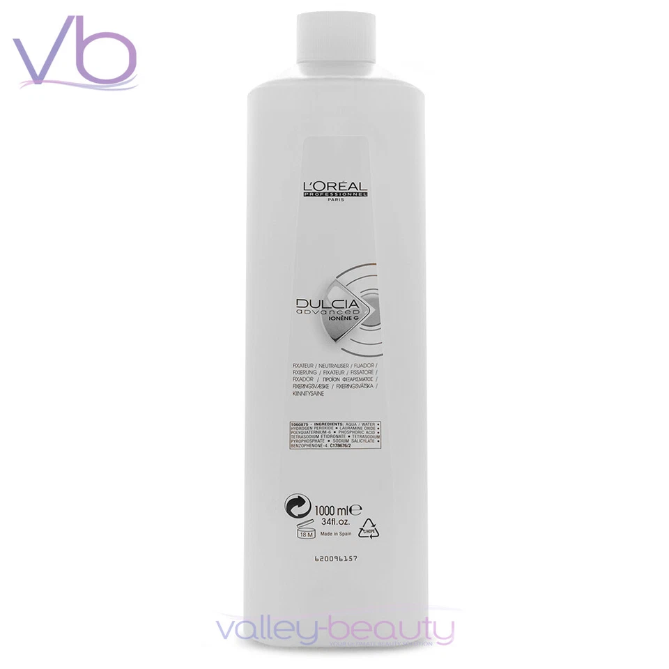 Neutralizador permanente avanzado L'Oreal Dulcia para rizos y ondas de larga duración, 34 oz. Foto 1 de 1