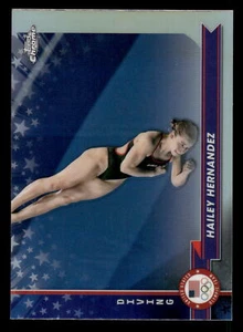 2024 Topps Chrome US OLYMPIC HAILEY HERNANDEZ REFRACTOR #144 - Picture 1 of 2