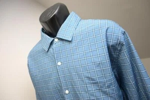 Chaps Ralph Lauren Dress Shirt Plaid Button Up Performance Stretch Mens Sz 2XL - Picture 1 of 8