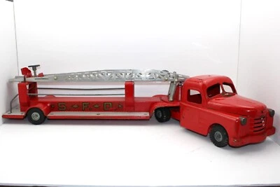 Structo Fire Department Extension Ladder Truck Played w/ Condition - Image 1 of 4