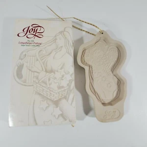 1996 Joy Cookie Mold Longaberger Pottery Angel Series Christmas Original Box - Picture 1 of 12