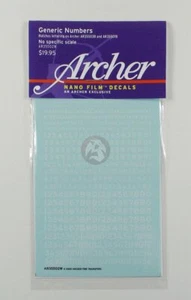 Bogenschütze (1/35 & oth.) Generic Numbers (go mit AR35501W / AR35503W) (weiß) AR35502W - Bild 1 von 1