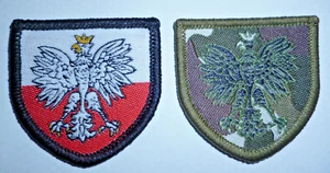 PAIR OF POLAND / POLISH MILITARY TACTICAL RECOGNITION FLASHES - Picture 1 of 3