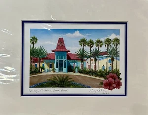 NEU Disney Parks Disney’s Caribbean Beach Larry Dotson Druck 8” x 10” DVC WDW - Bild 1 von 1