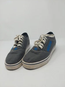 Heelys Pro 20 Shoes Size Youth 6 Women's 7 Gray Blue White Roller Skate Shoes - Picture 1 of 8