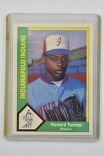 1990 Indianapolis Indians CMC #3 Howard Farmer Excellent Condition 