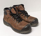 ROCKY Worksmart Waterproof Safety Toe Work Boots, Brown Leather, Men's 9 Wide