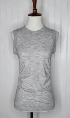 Camiseta sin mangas atlética sin costuras de mezcla de lana Athleta para mujer talla mediana gris Foto 1 de 4