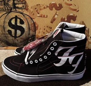 VANS Sk8-Hi x Foo Fighters 25th Anniversary Shoes Led Zeppelin KISS US 9 RARE - Picture 1 of 12
