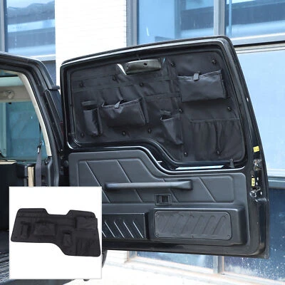 Bolsa de herramientas de almacenamiento de ventana de puerta trasera negra para Land Rover Discovery 2 1998-03 Foto 1 de 4