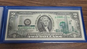World Trade Center 10th Anniversary Commemorative Bank Note on Modern $2 Note - Picture 1 of 3