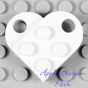 NUEVO LEGO Día de San Valentín CORAZÓN BLANCO Señal de Minifigura Amor - Boda Novia Dije - Imagen 1 de 1